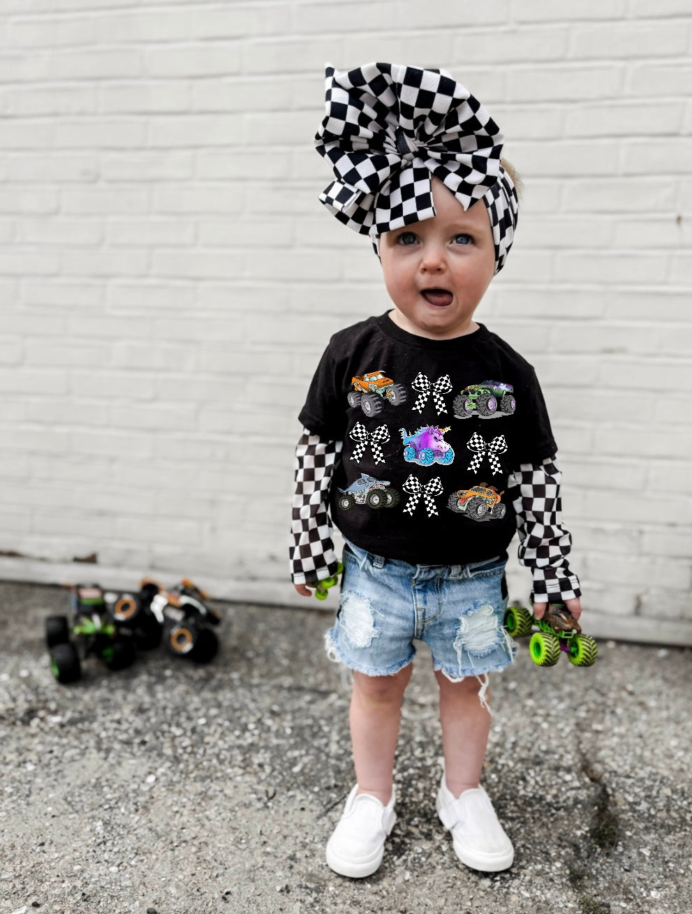 Monster Truck Bows (Kids & Adult Tee)