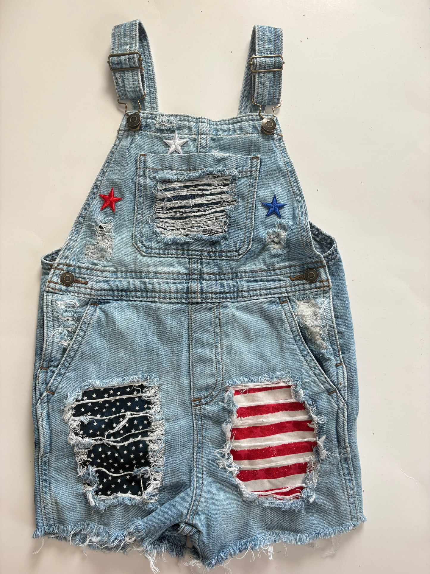 PATRIOTIC DENIM OVERALLS (Boys & Girls)