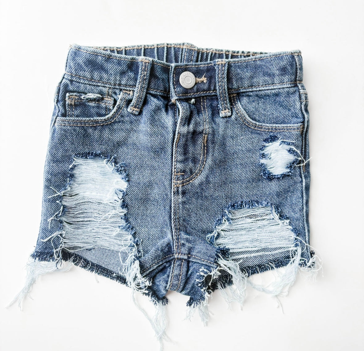 18-24 Month Medium Wash Girls Shorts