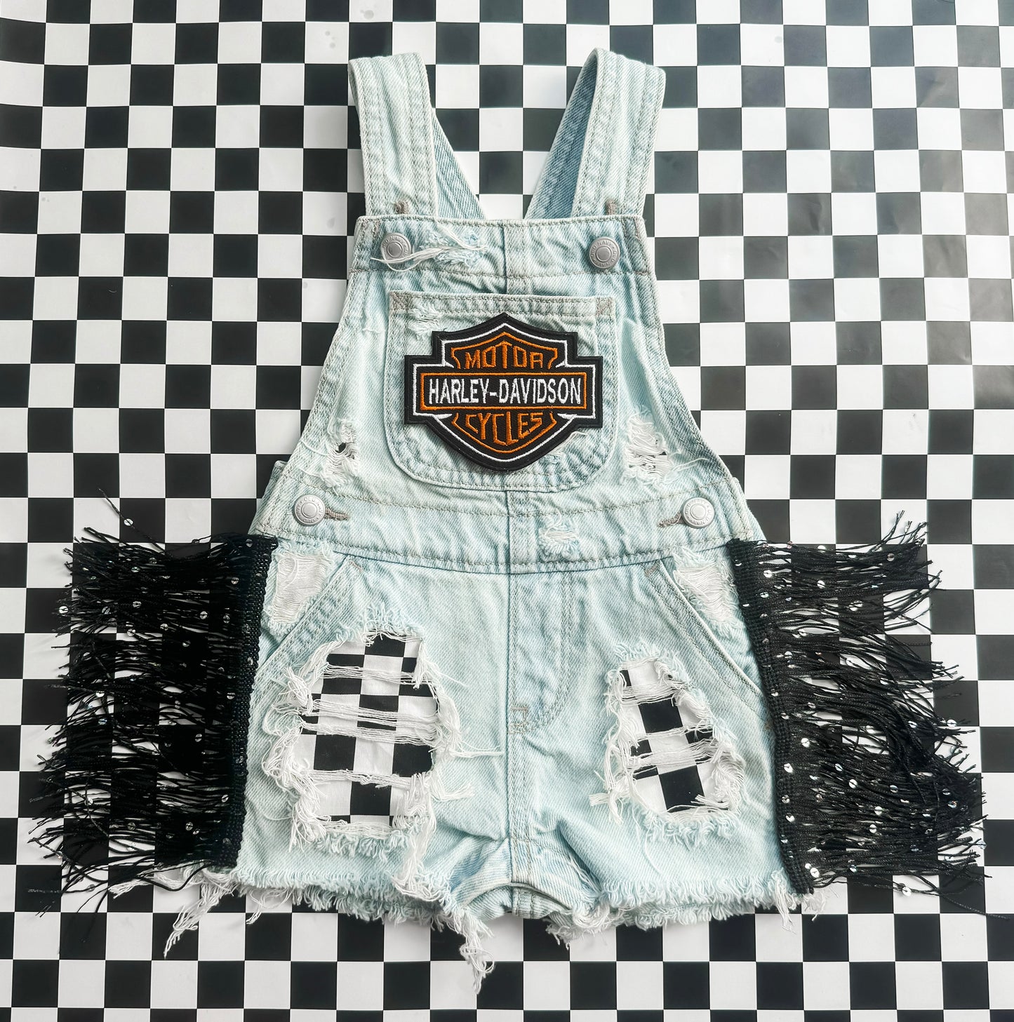 Customized Biker Patch Overalls (Boys & Girls)