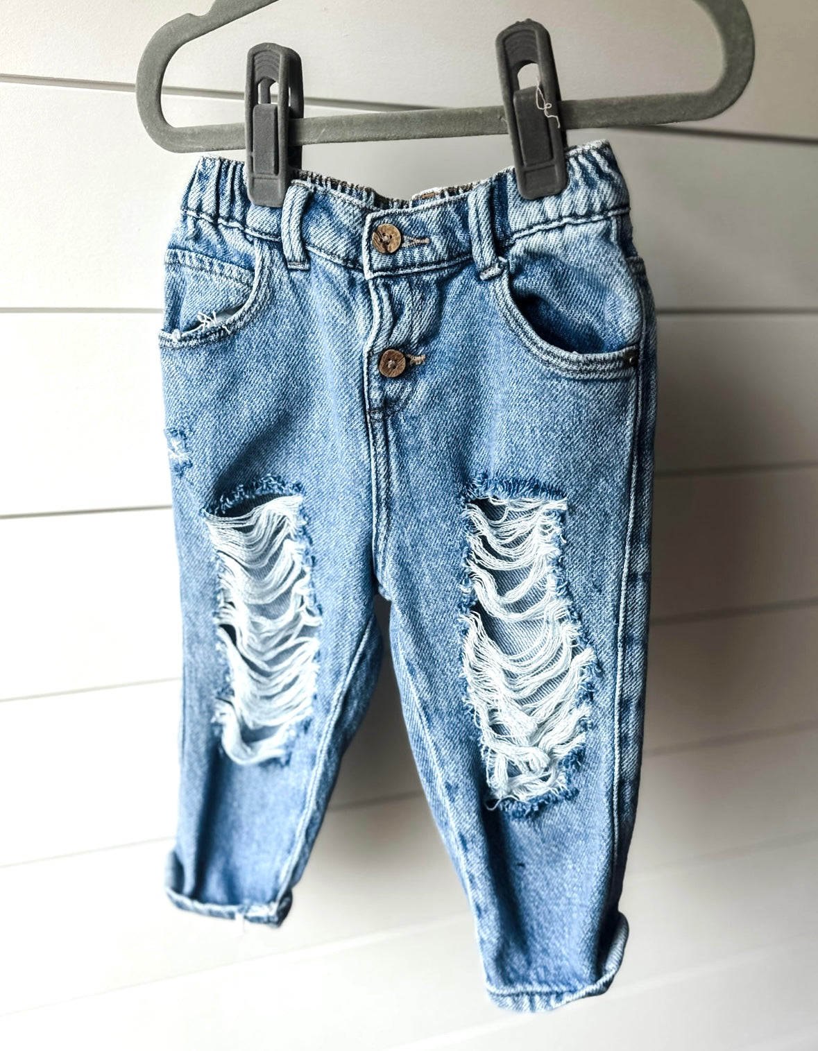 18-24 Month Double Button Boyfriend Jeans