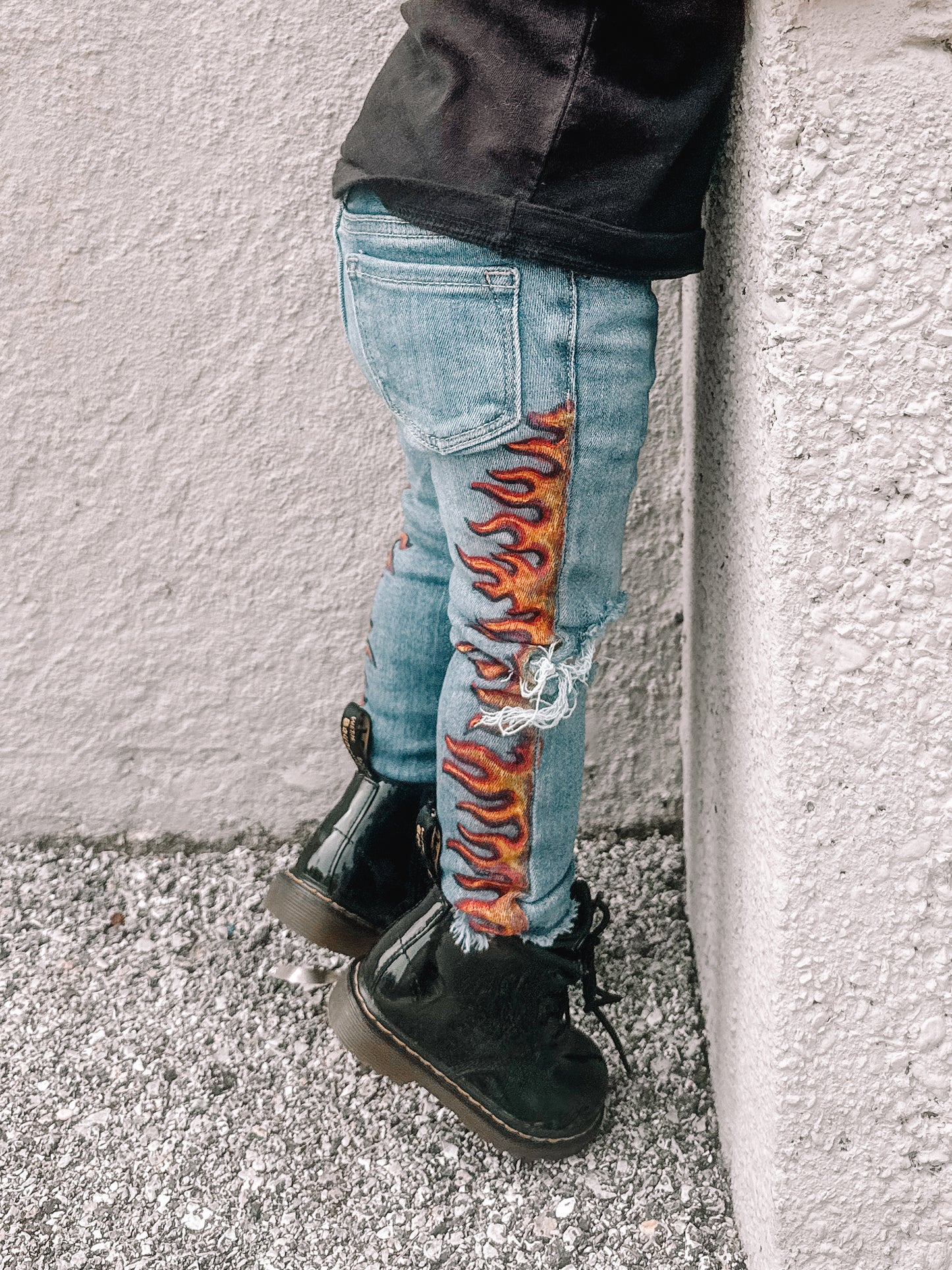 FIRED UP FLAME SKINNY JEANS (Boys & Girls)