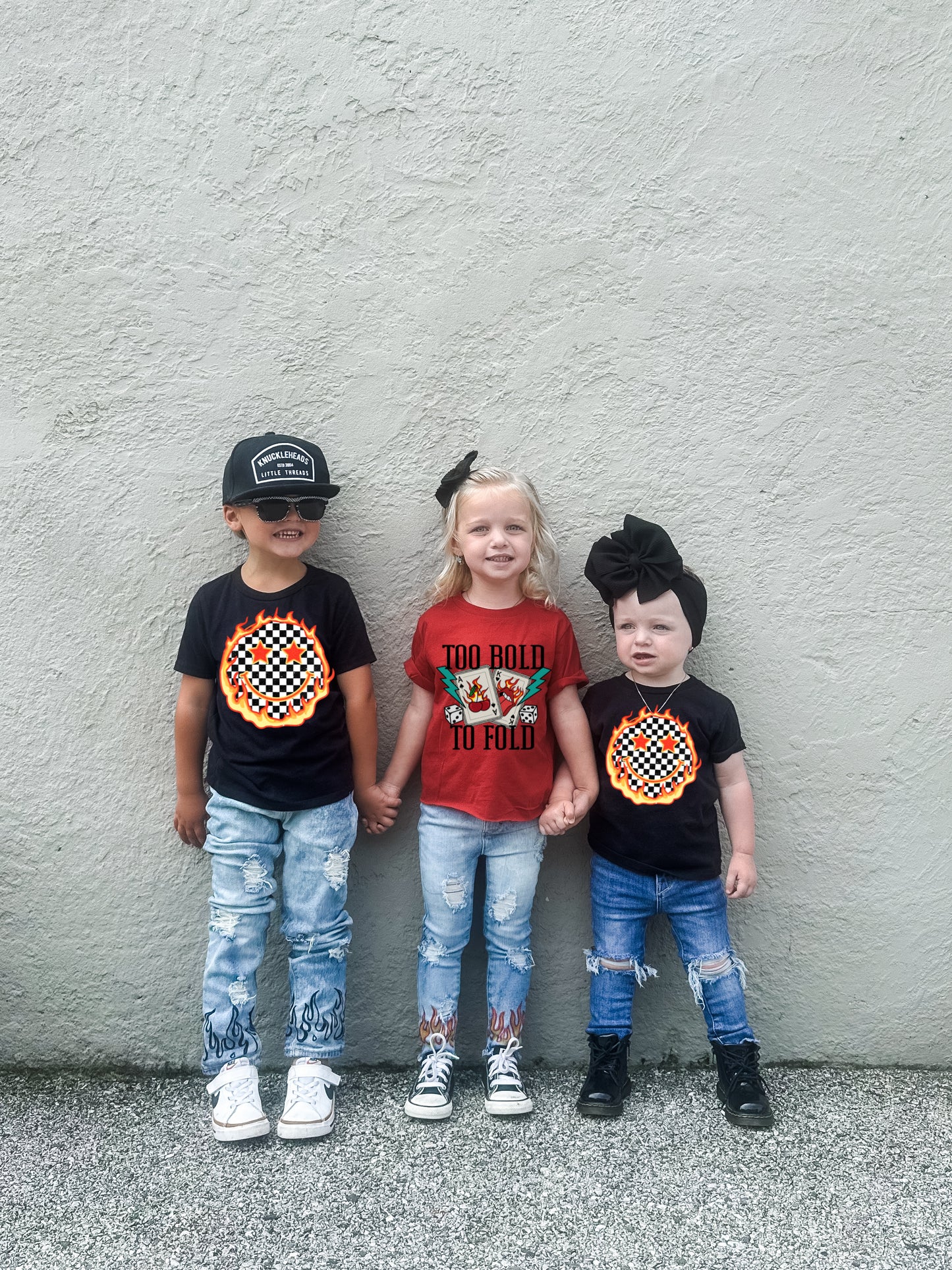 SMILEY FLAMES (Kids Tee)