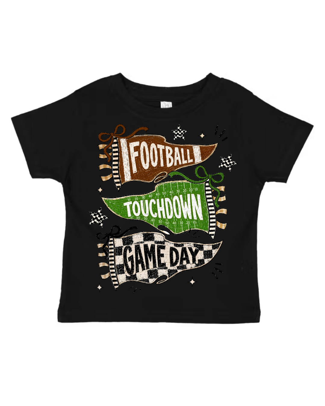 Football, Touchdown, Game Day Flag Tee (Kids)