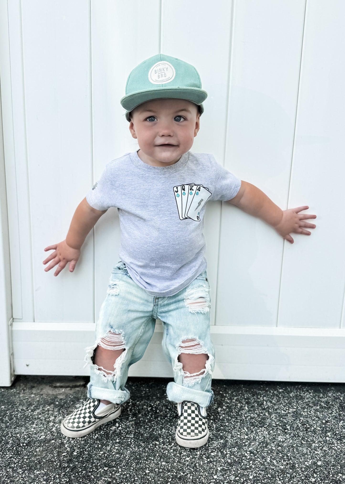 Punchy Checkered Vans (Boys Tee)