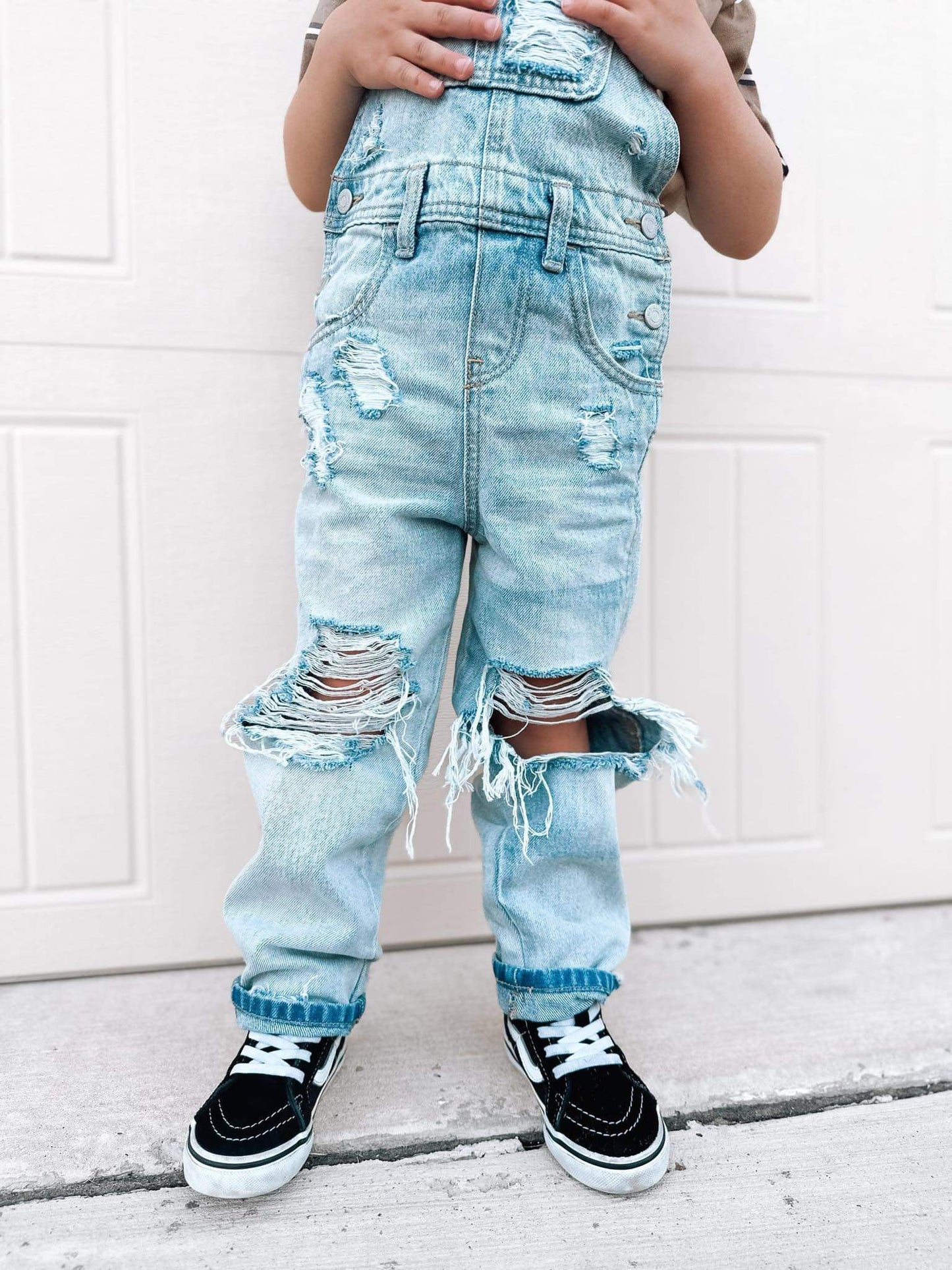 Light Wash Overalls