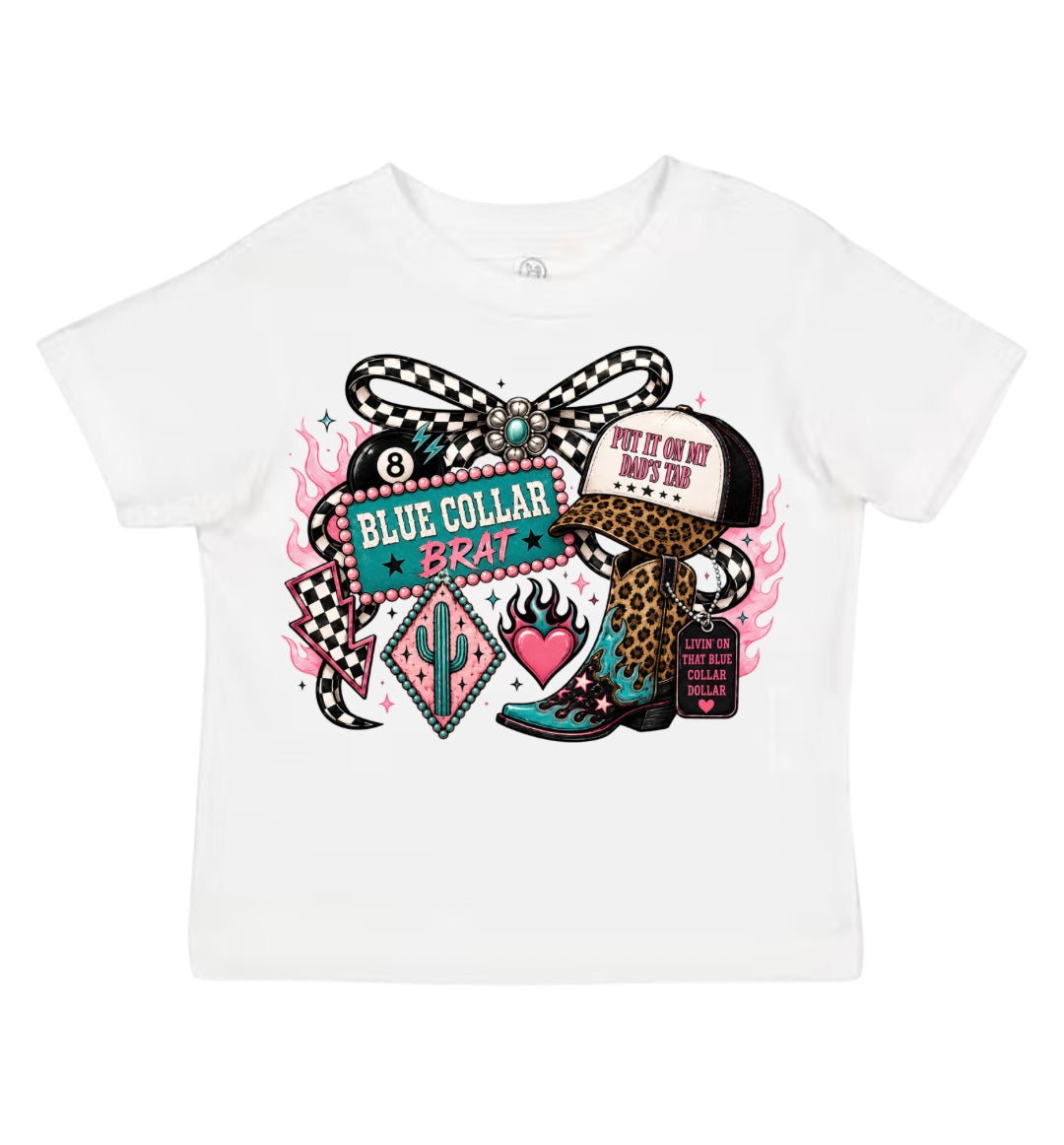 Blue Collar Brat • Put It On My Dad’s Tab Tee (Kids)