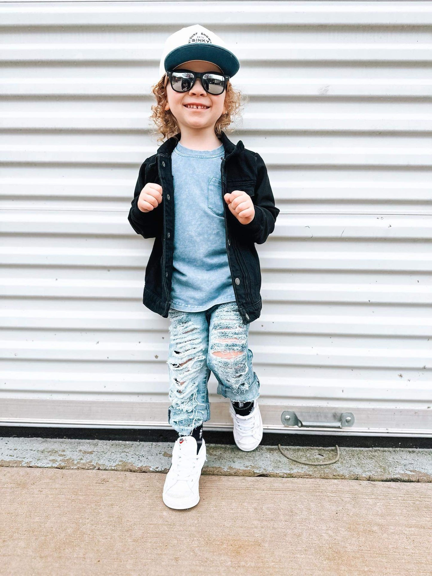 Brookβs Bleached Wash Jeans (Boys & Girls)