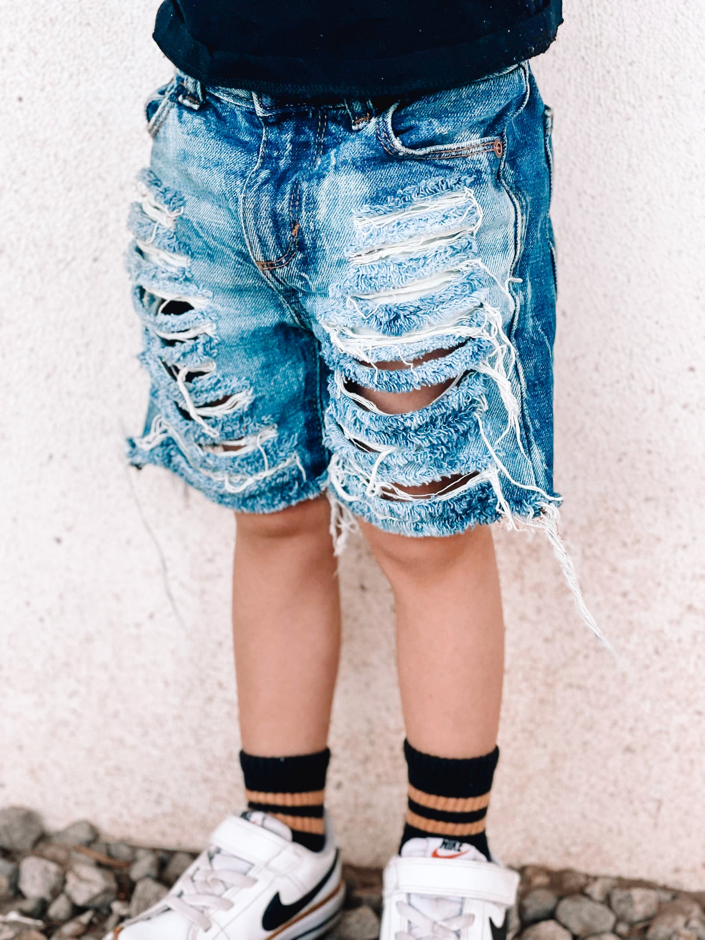 Brook’s Bleach Wash Shorts (Boys & Girls)