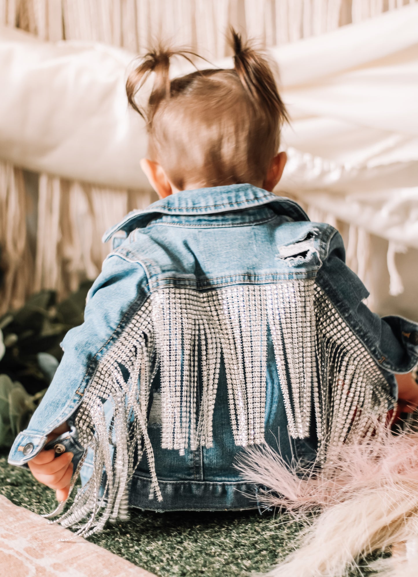 Rhinestone Cowgirl Bling Denim Jacket (Girls)
