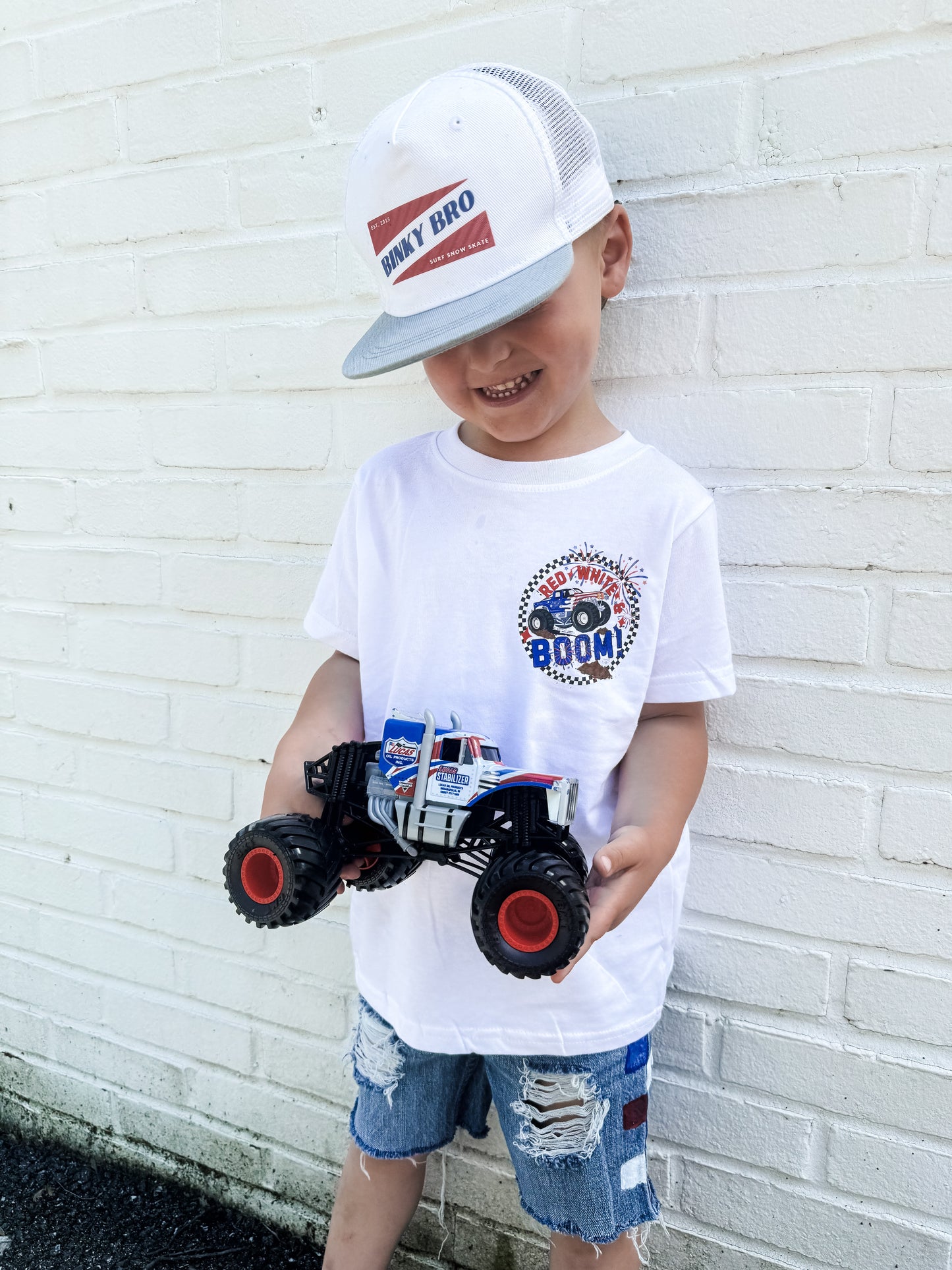 Patriotic MONSTER TRUCK (Kids Tee)