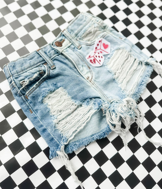 2T Pink Dice Girls Shorts