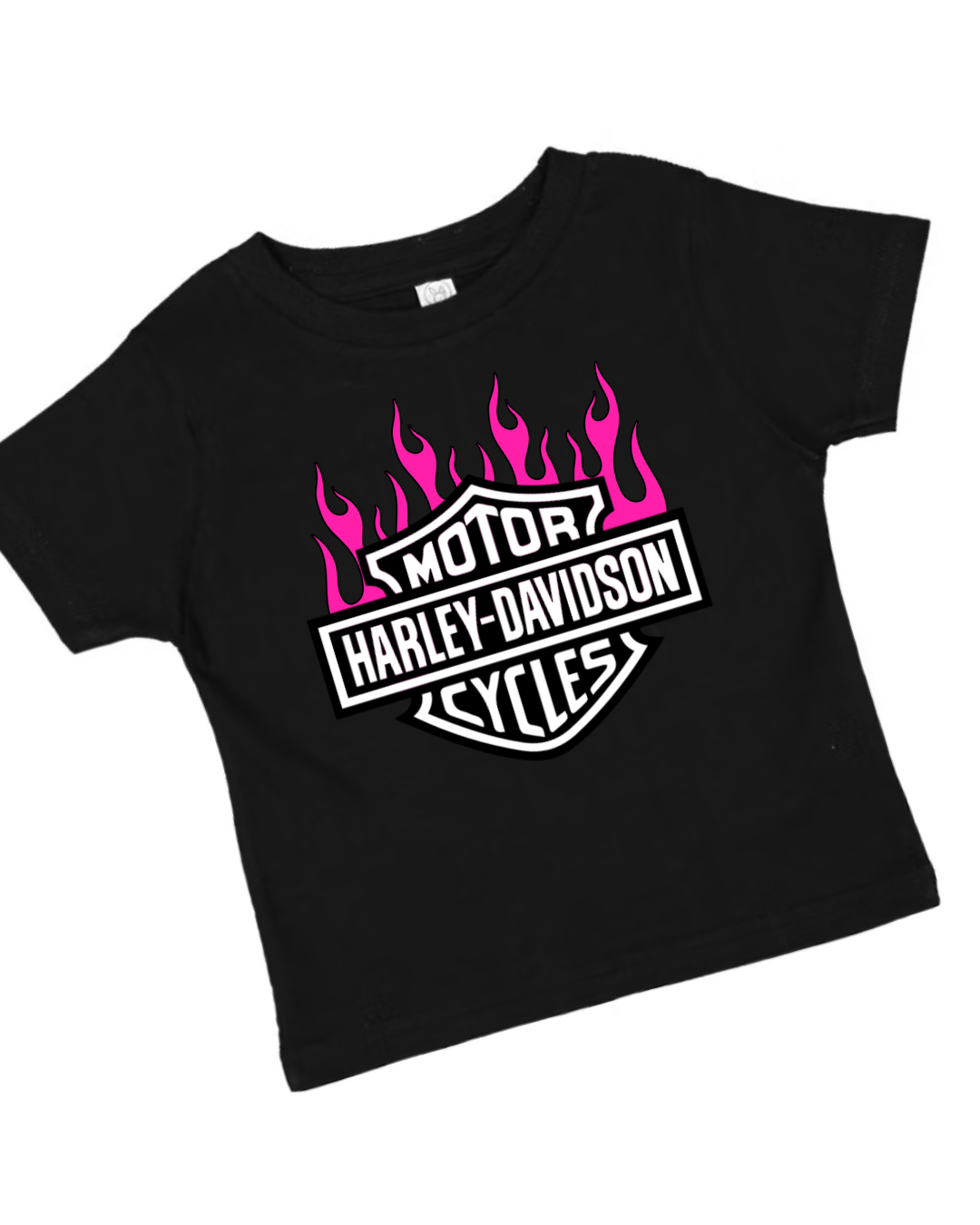 Pink Flame Biker Tee (Kids)