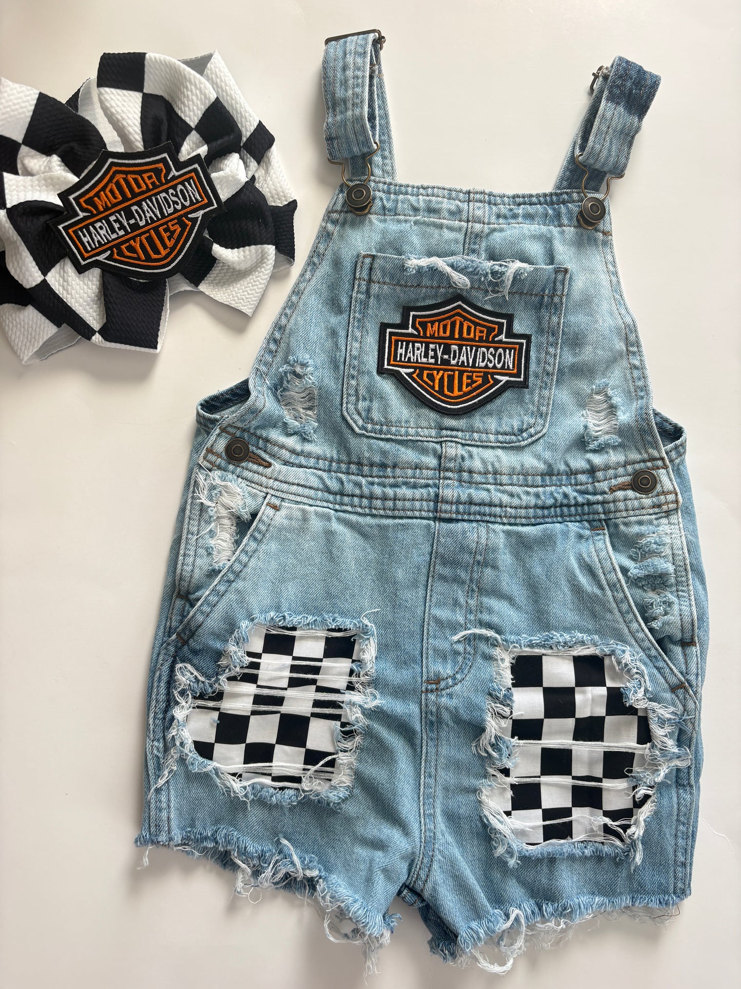 Customized Biker Patch Overalls (Boys & Girls)