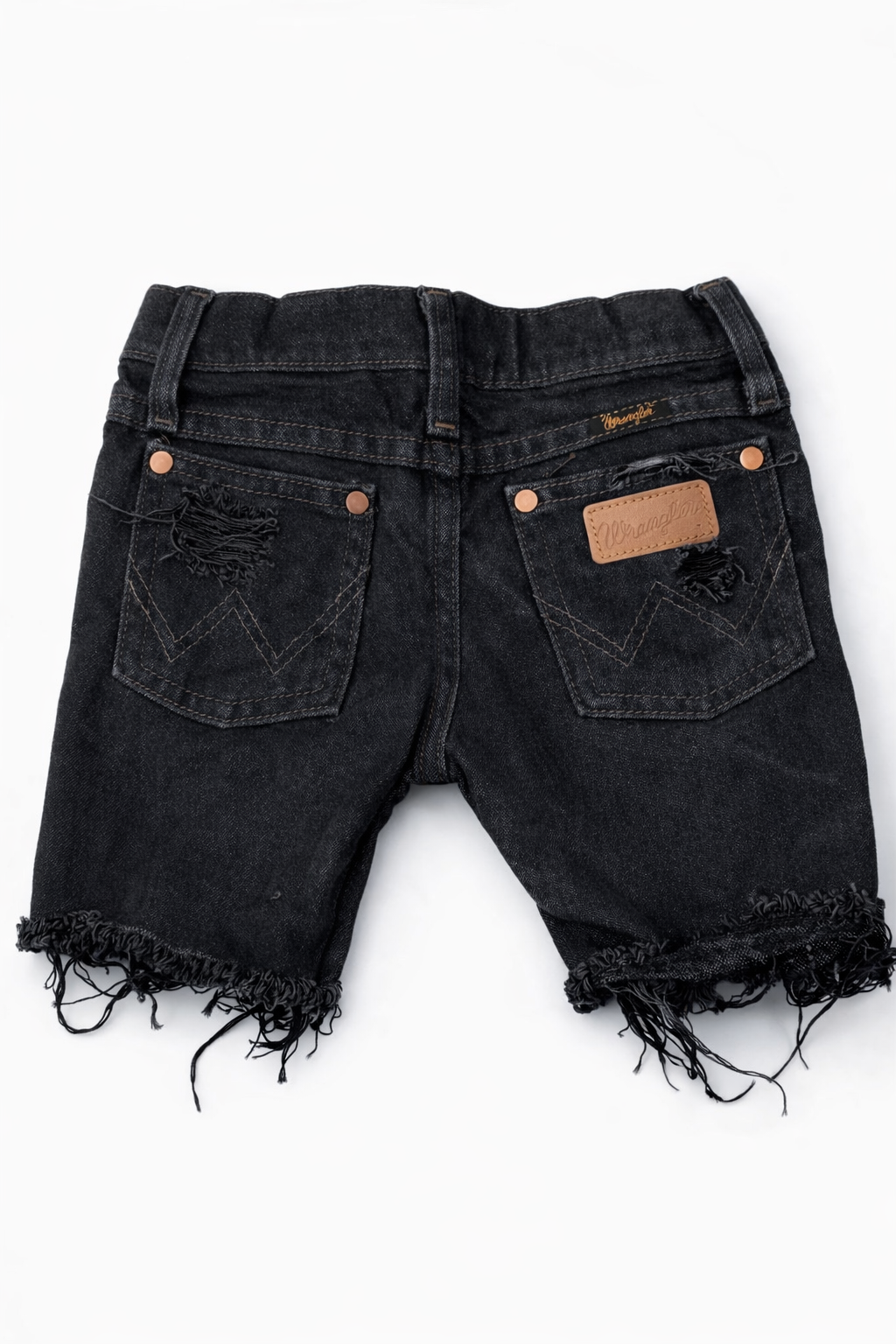 Cowboy Cut Black Wrangler Shorts (Boys & Girls)