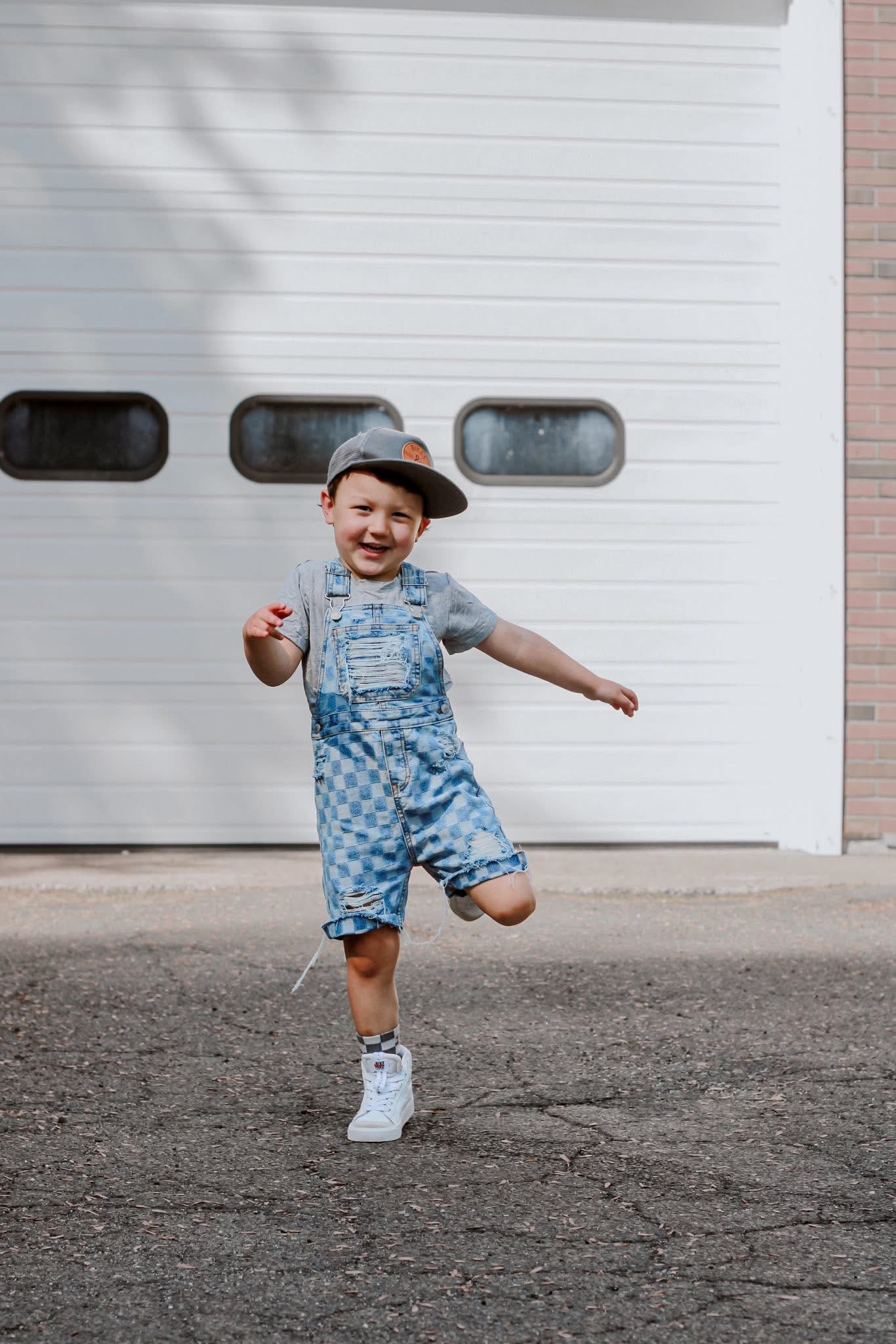 Checkered Overalls (Boys & Girls)