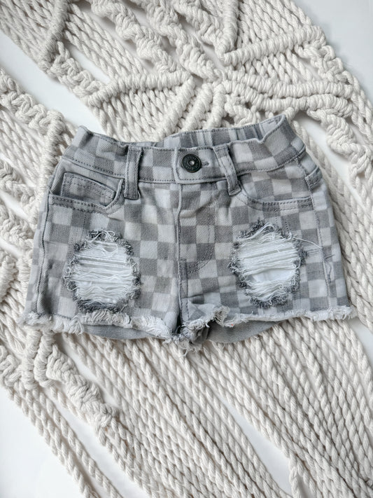 12 Month Check Shorts (Girls)