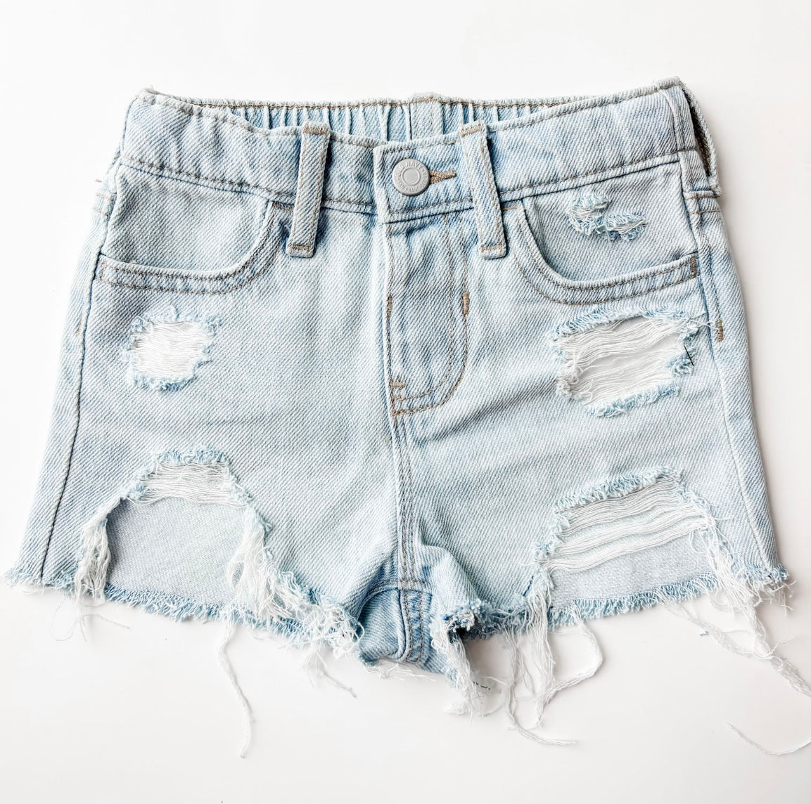 2T Light Wash Girls Shorts