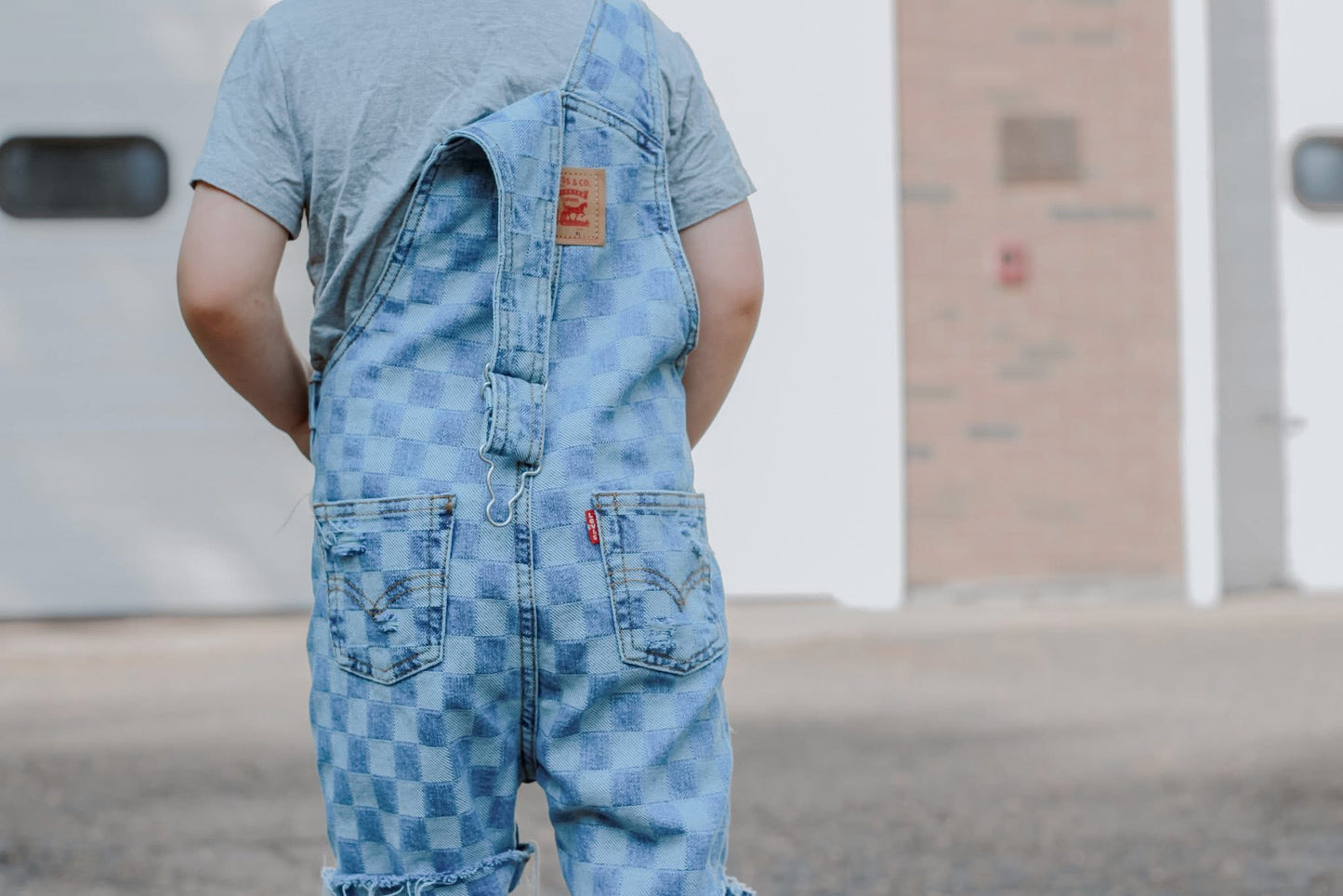 Checkered Overalls (Boys & Girls)