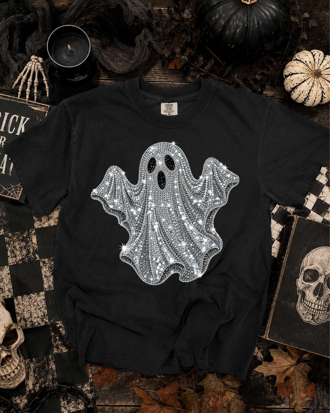 Glitter Ghost Tee (Adults)