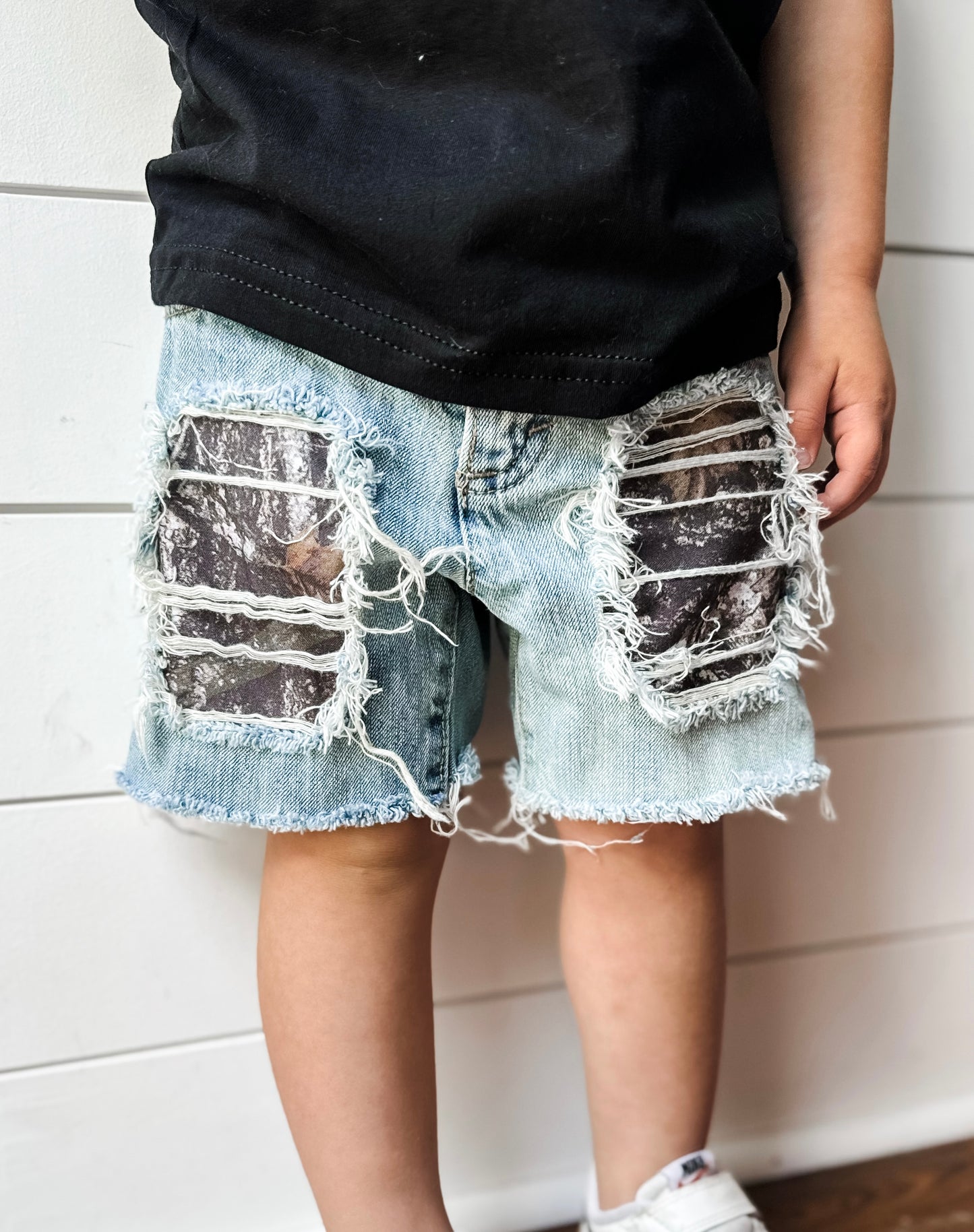 Camo Patched Shorts (Boys & Girls)