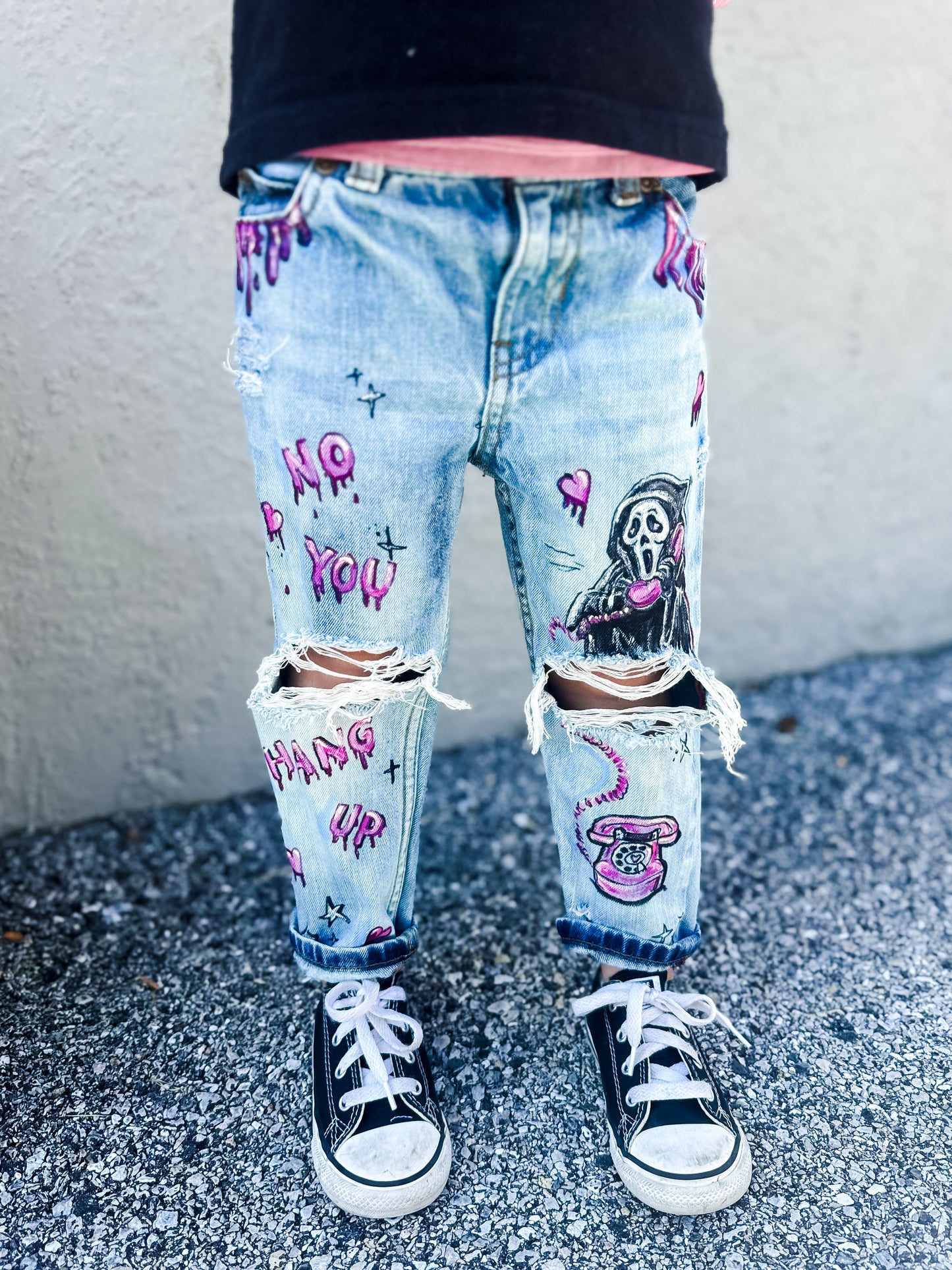 No, You Hang Up SCREAM Jeans