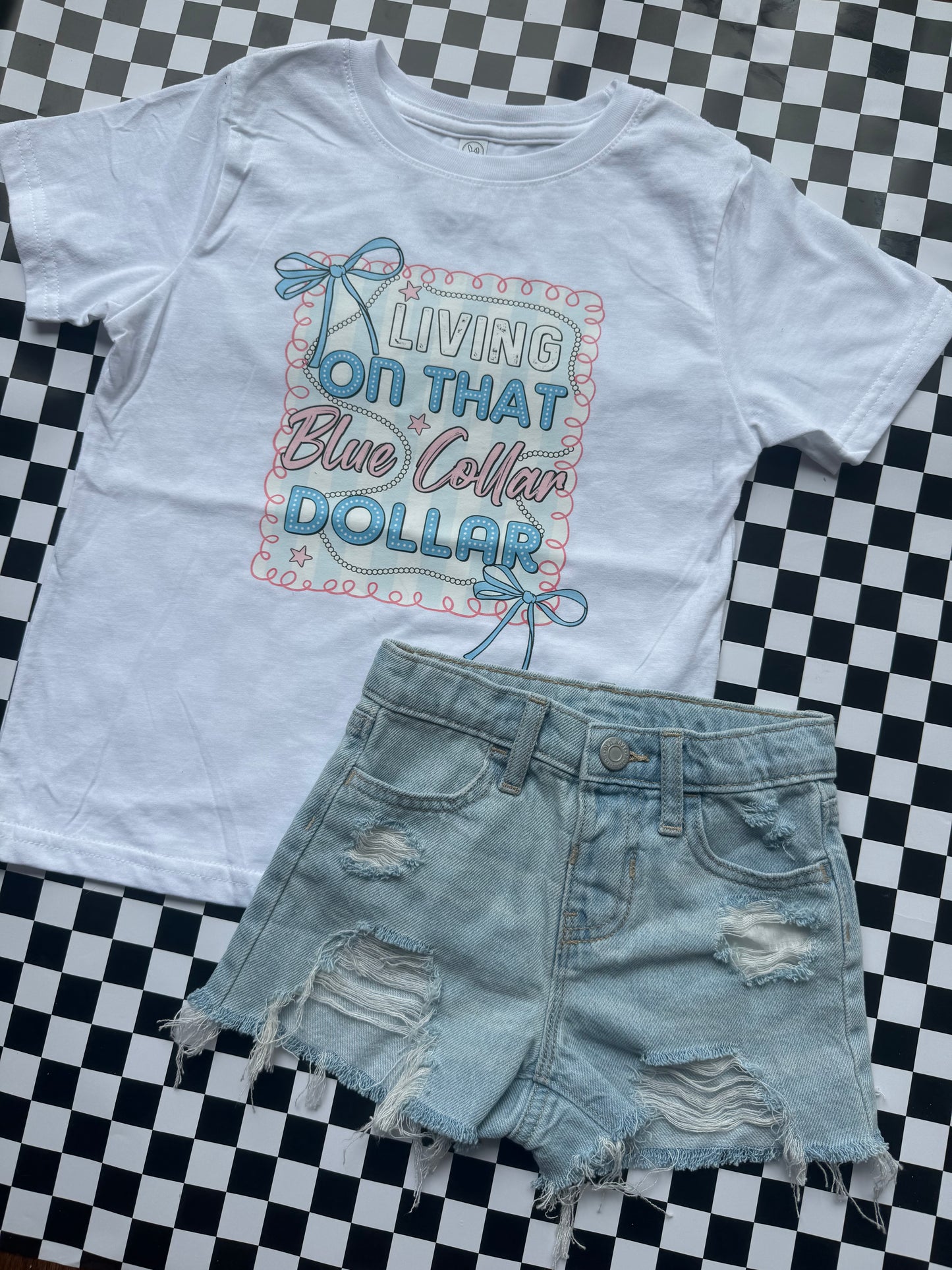 Livin’ on that Blue Collar Dollar (Kids Tee)