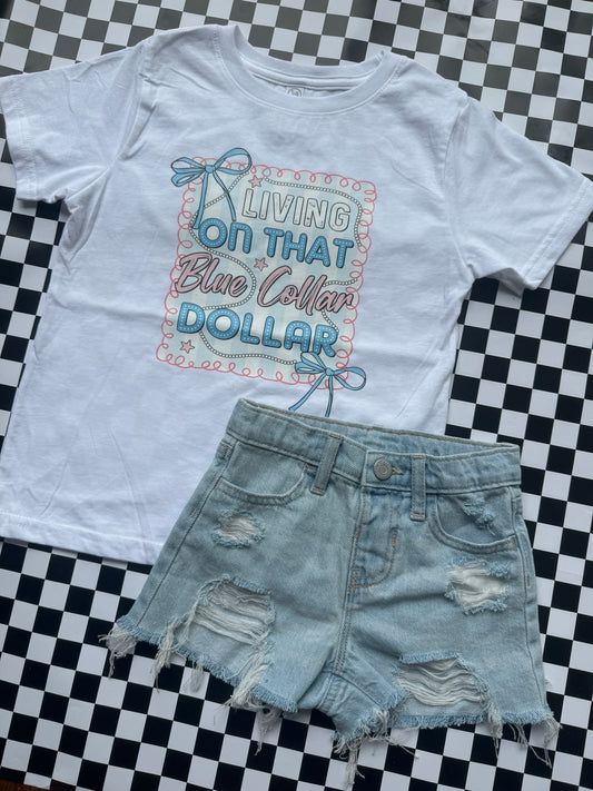 Livin’ on that Blue Collar Dollar (Kids Tee)