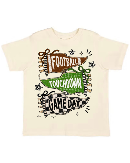 Football, Touchdown, Game Day Flag Tee (Kids)