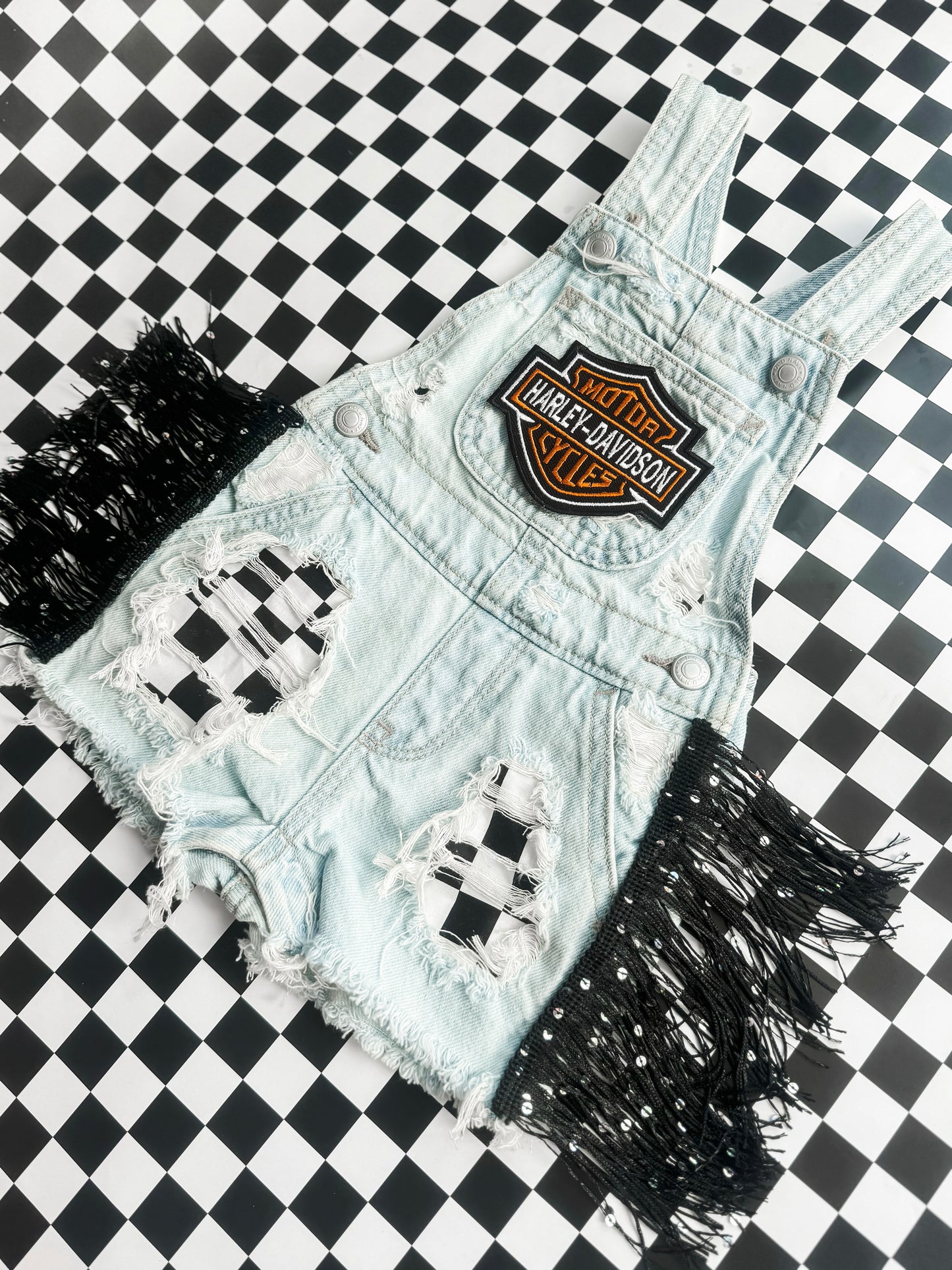 Customized Biker Patch Overalls (Boys & Girls)
