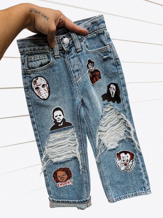 Scary Movie Patched Jeans (Boys & Girls)