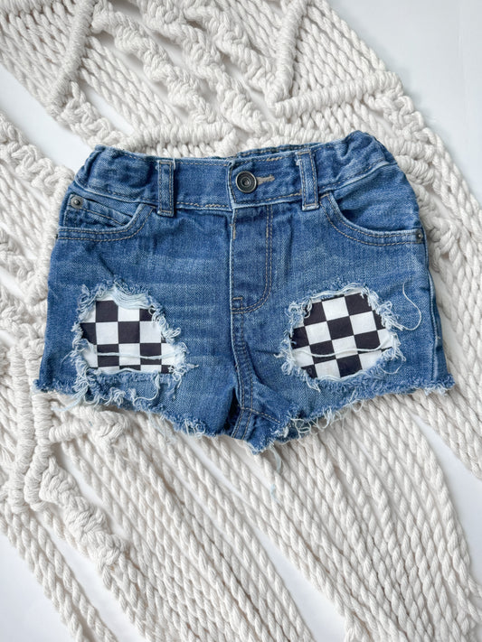 2T Checkered Patch Shorties (Girls)