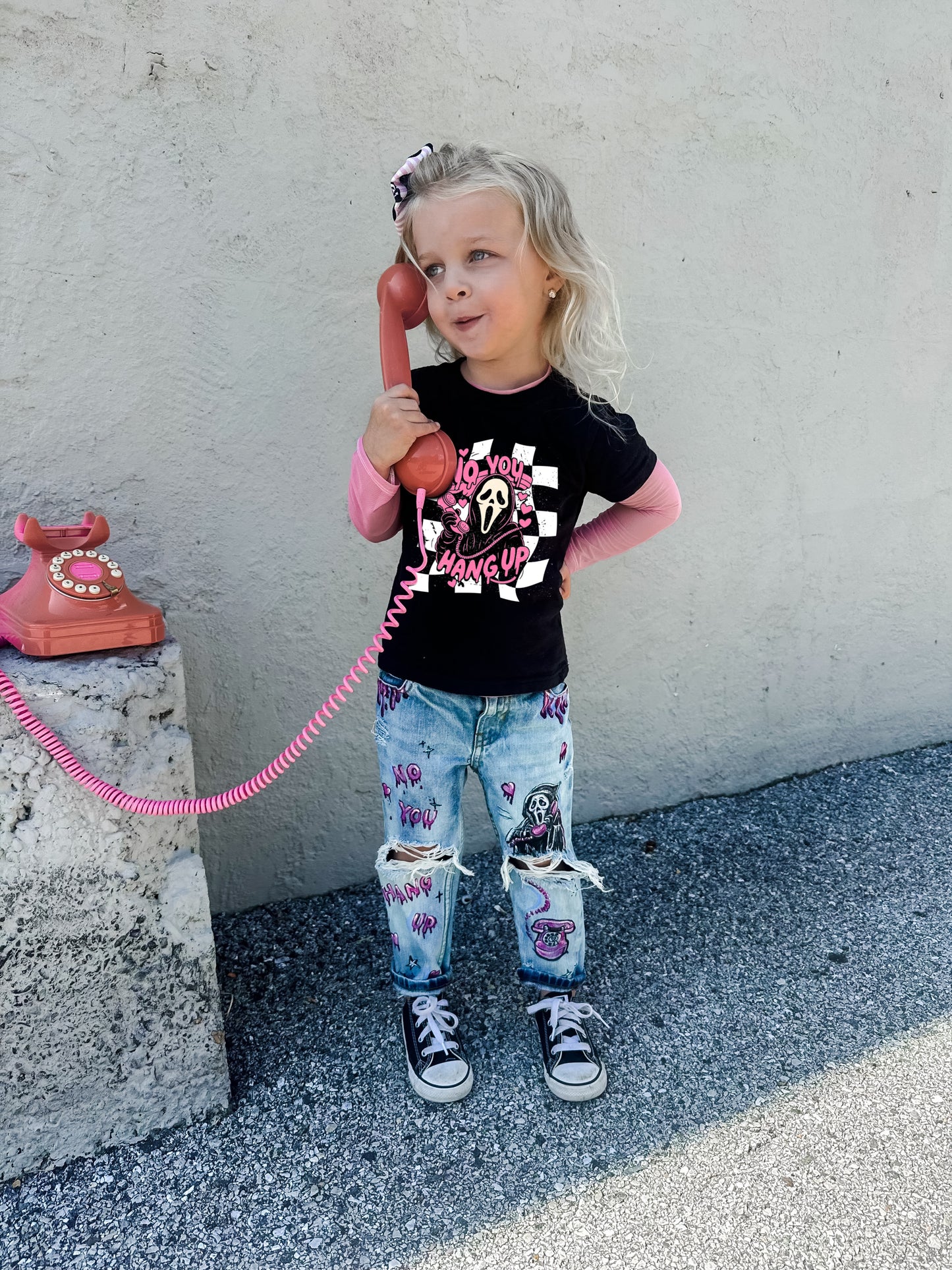 No, You Hang Up SCREAM Jeans