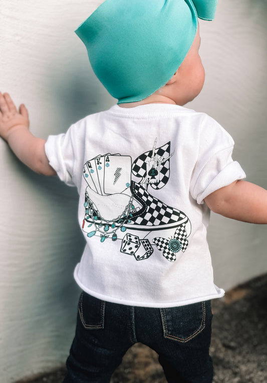 Punchy Checkered Vans (Girls Tee)