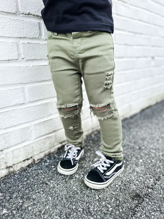 Olive Skinnies (Boys & Girls)