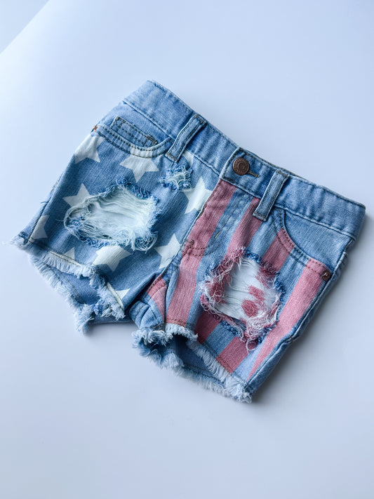 18 Month Girls Stars & Stripe Shorts