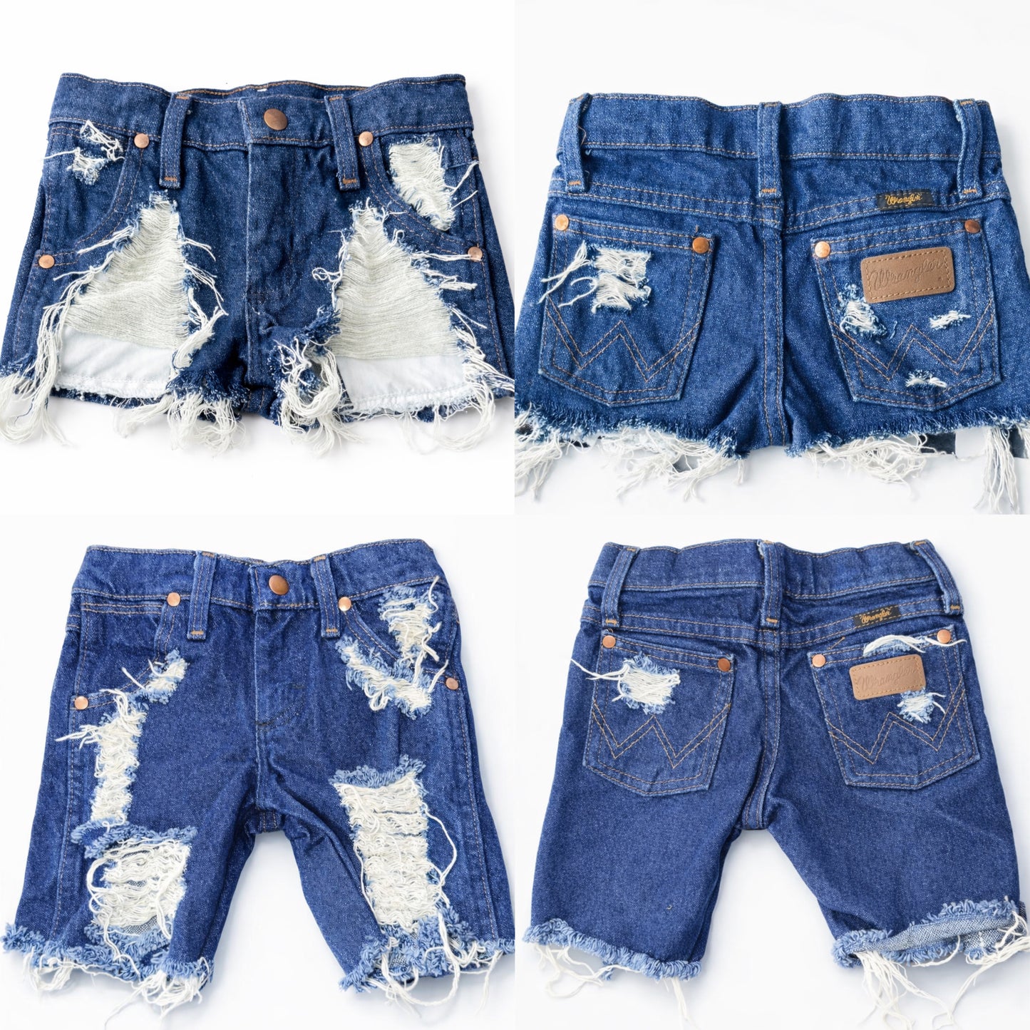 Cowboy Cut Medium Wash Shorts (Boys & Girls)