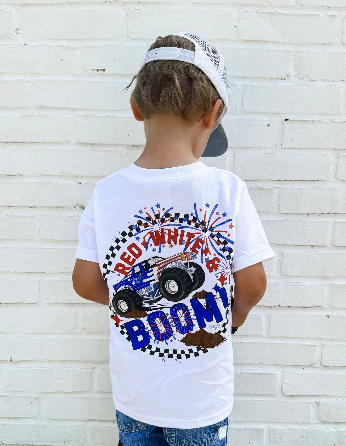 Patriotic MONSTER TRUCK (Kids Tee)