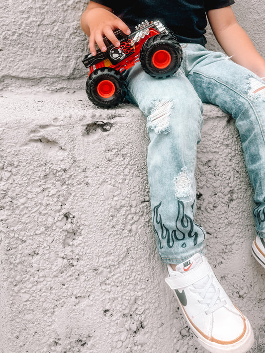 MIDNIGHT FLAME SKINNY JEANS (Boys & Girls)