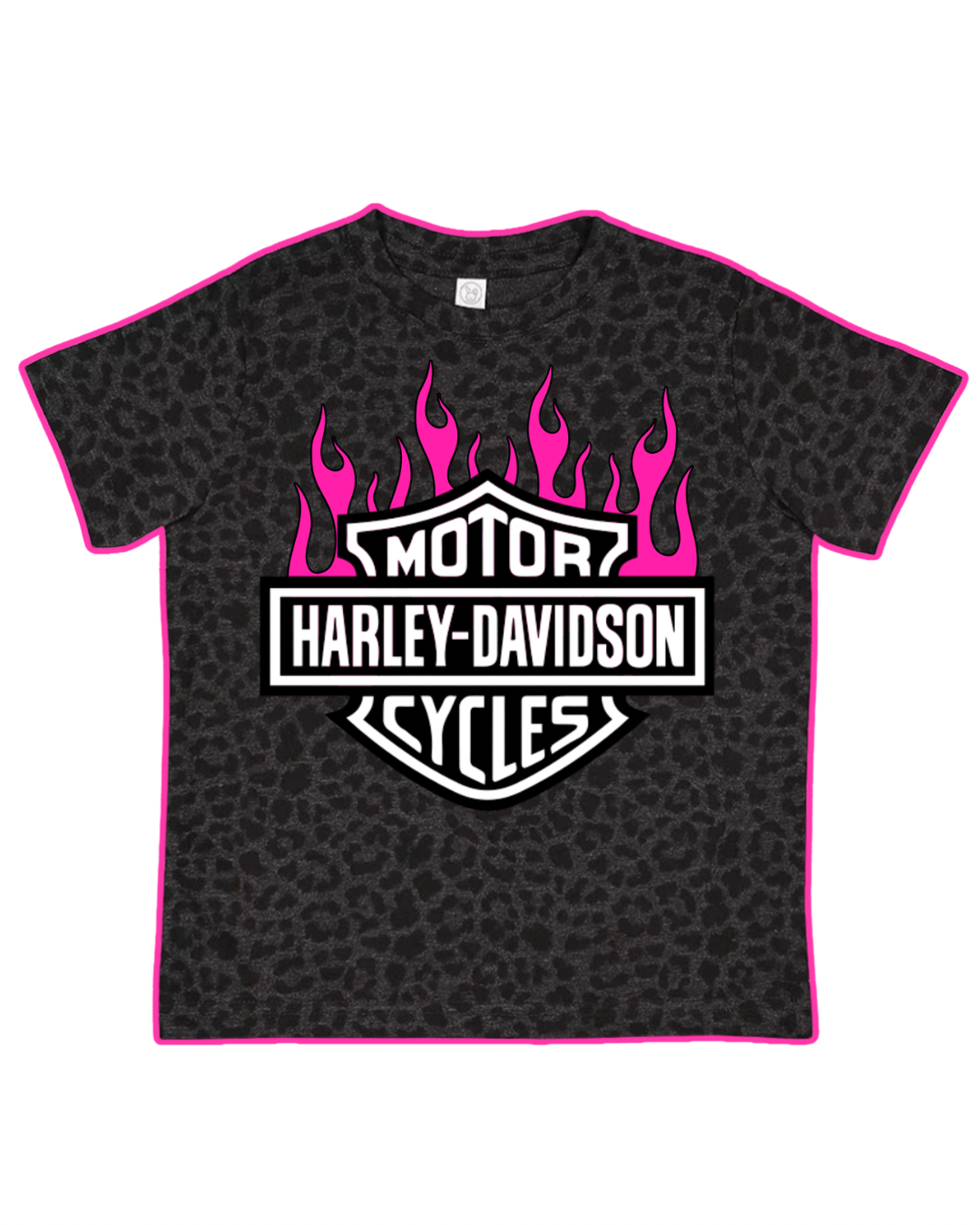 Pink Flame Biker Tee (Kids)