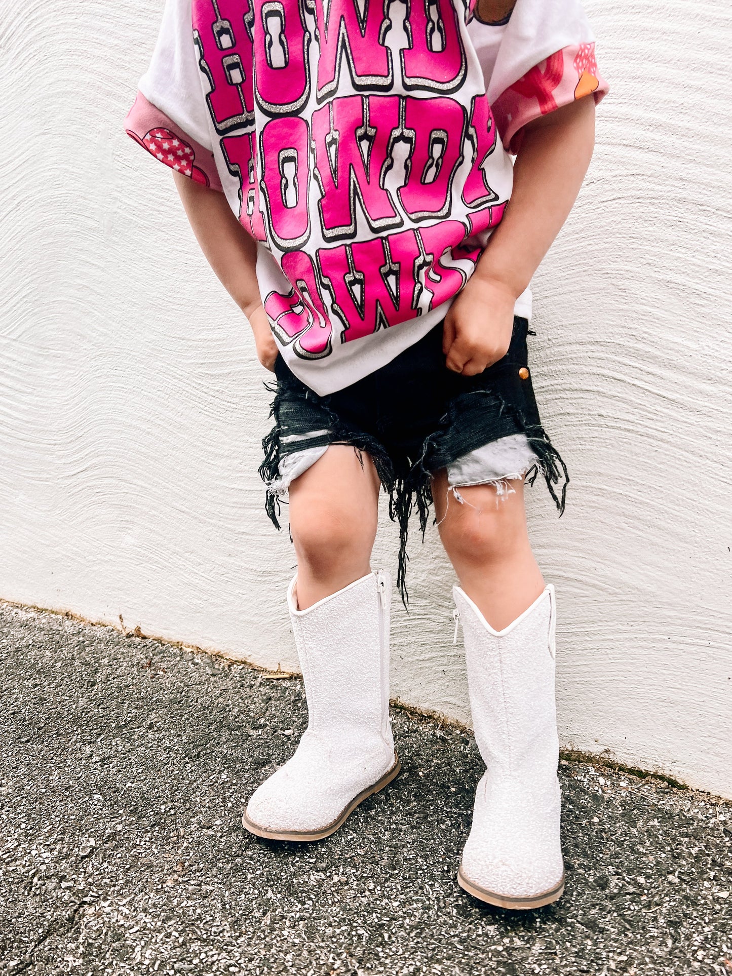 Cowboy Cut Black Wrangler Shorts (Boys & Girls)