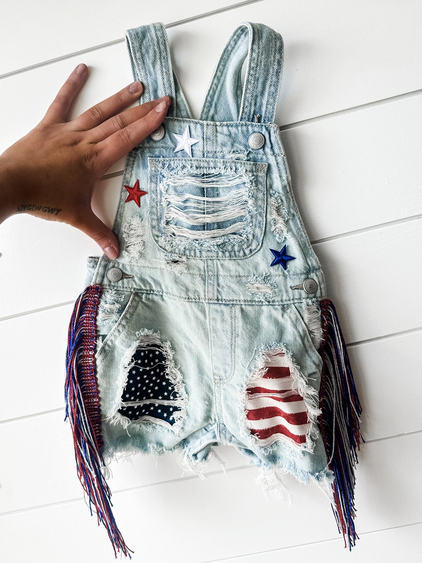 PATRIOTIC DENIM OVERALLS (Boys & Girls)
