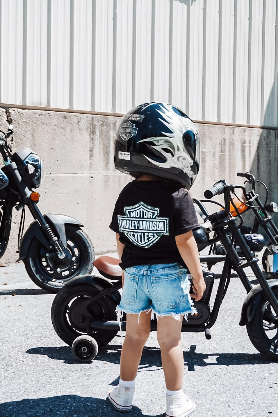 Camo Border Motorcyle Tee (Kids)