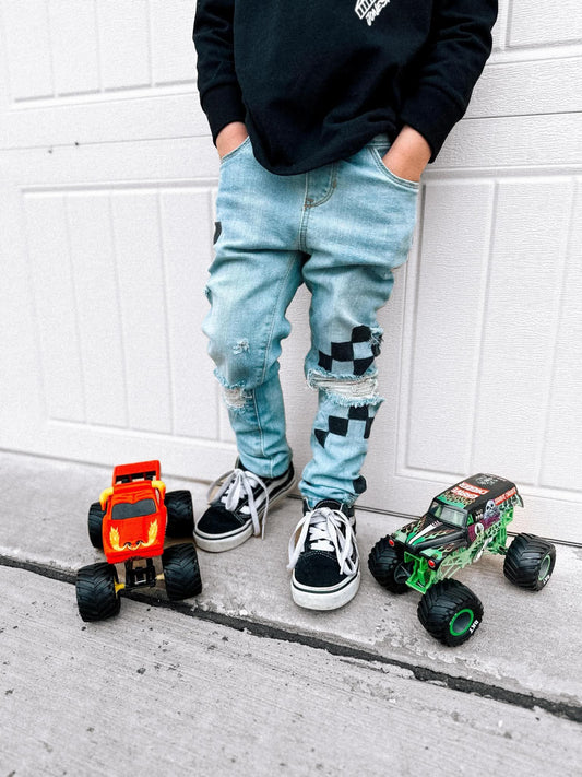 Rando Checkered Jeans (Boys & Girls)