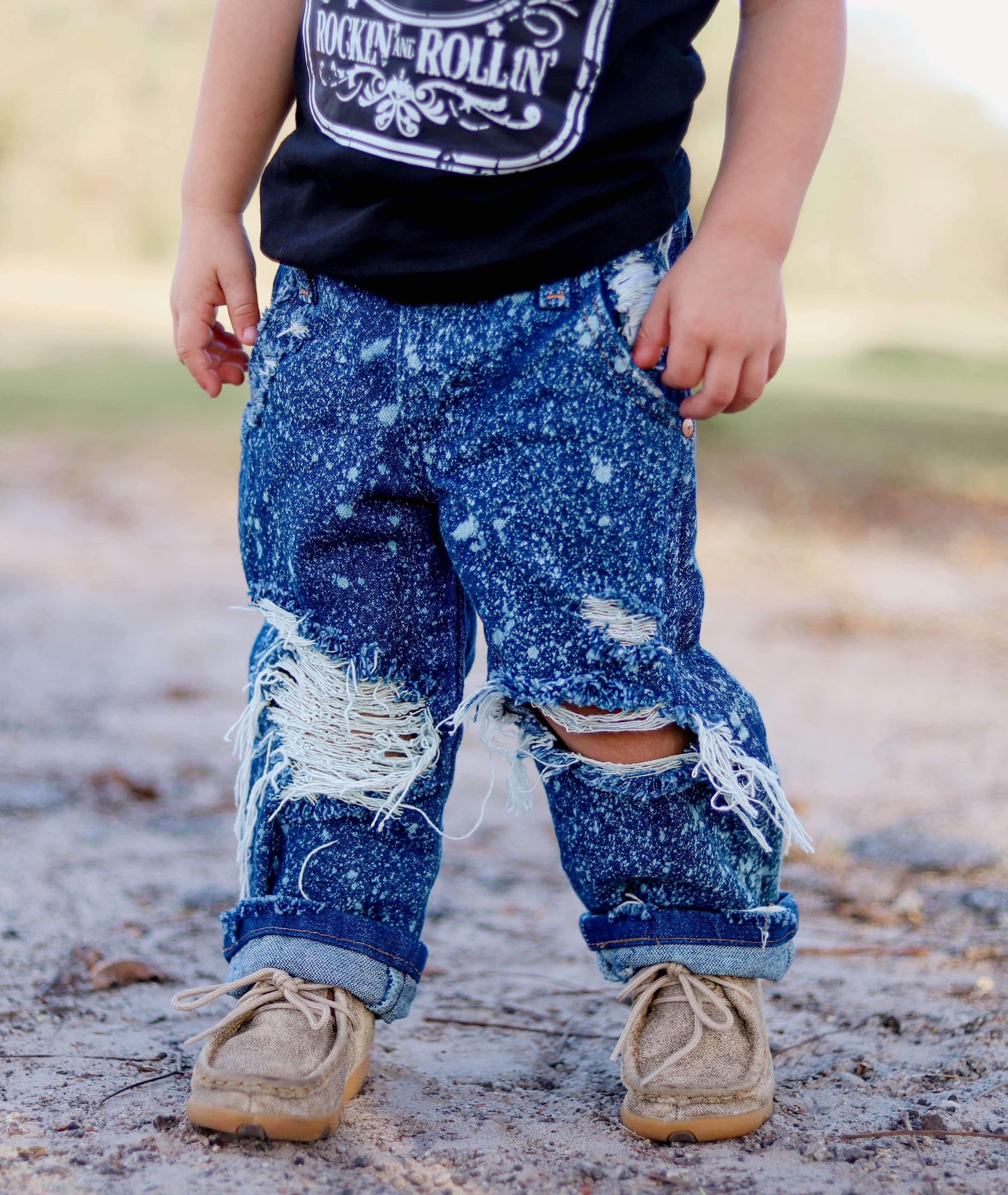 Bleach Splatter WRANGLER Cowboy Cut Jeans (Boys & Girls)