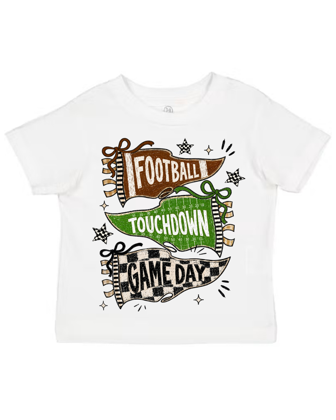 Football, Touchdown, Game Day Flag Tee (Kids)