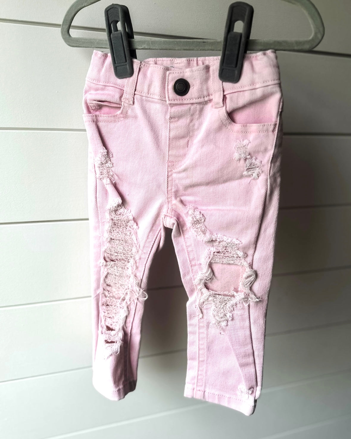12 Month Baby Pink Skinny Jeans
