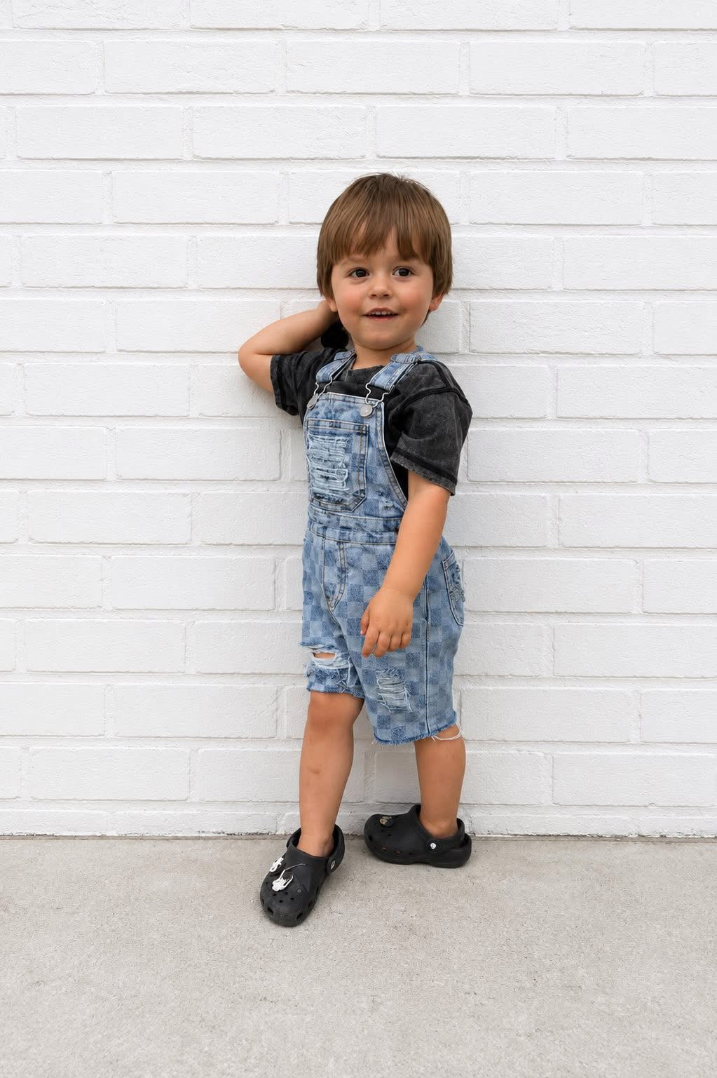 Checkered Overalls (Boys & Girls)