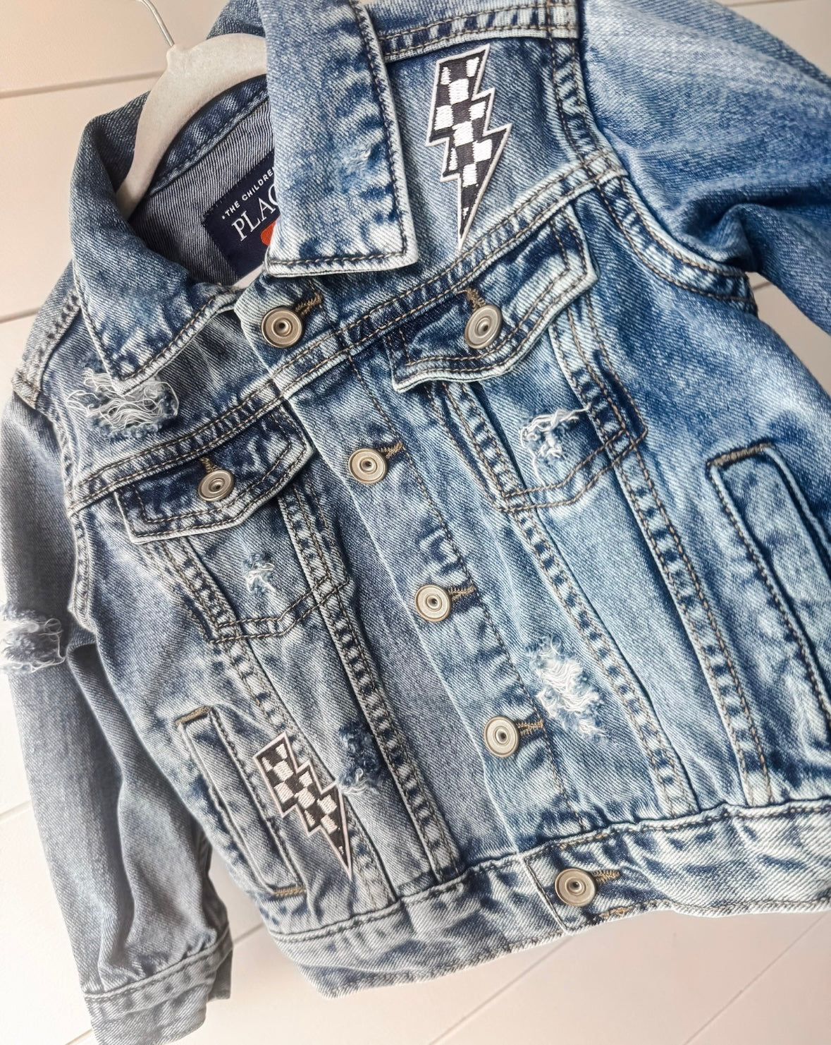 Customized Biker Style Denim Jacket (Boys & Girls Styles)