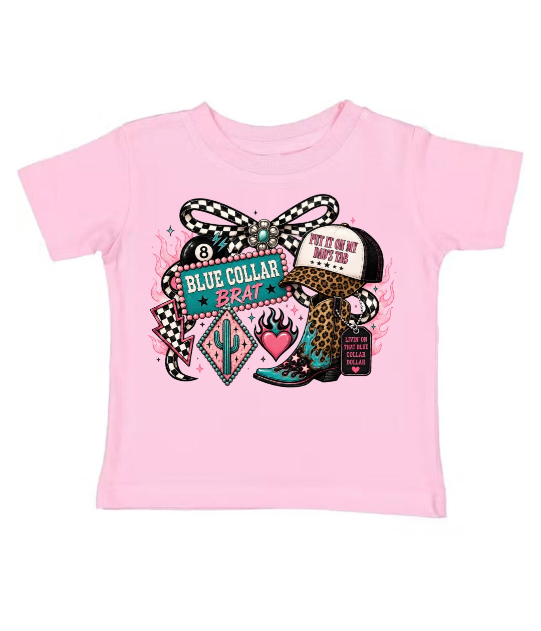 Blue Collar Brat • Put It On My Dad’s Tab Tee (Kids)